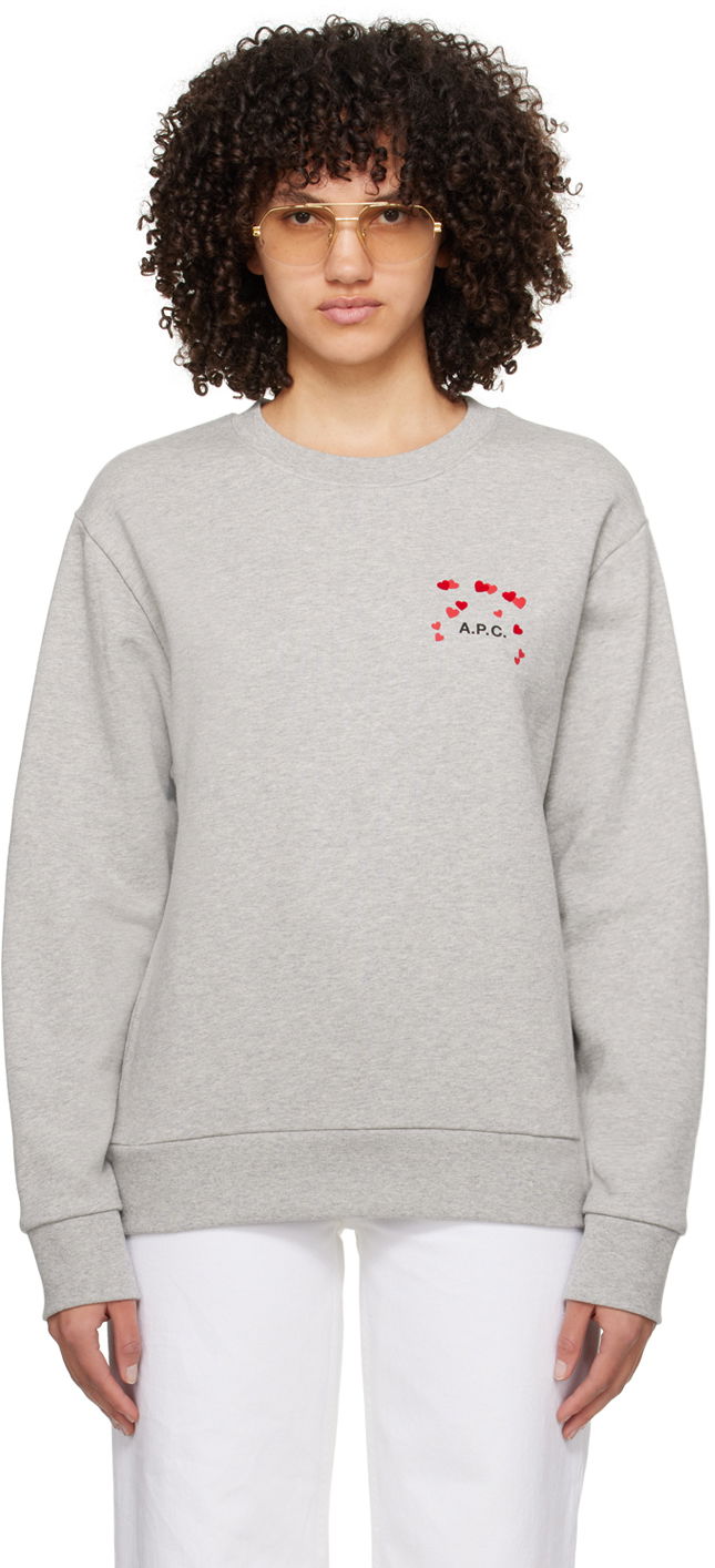 Huppari A.P.C. Hearts Sweatshirt Harmaa | COEIP-M27895