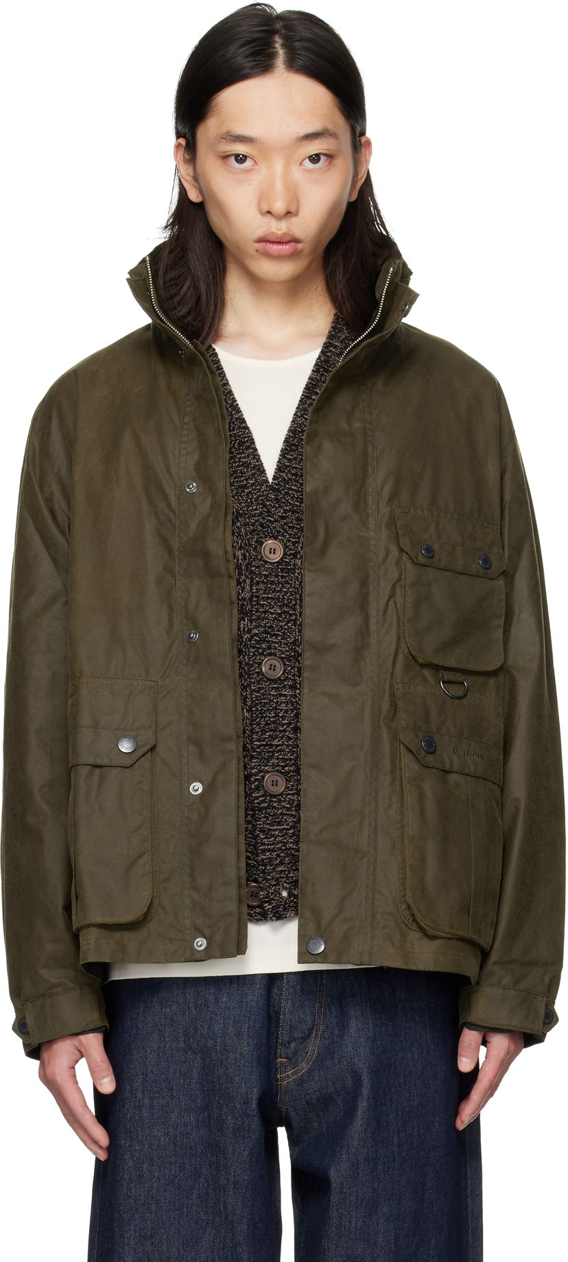 Takki Barbour Barbour Re-Engineered Utility Bedale Waxed Jacket Vihreä | MWX2483SN91