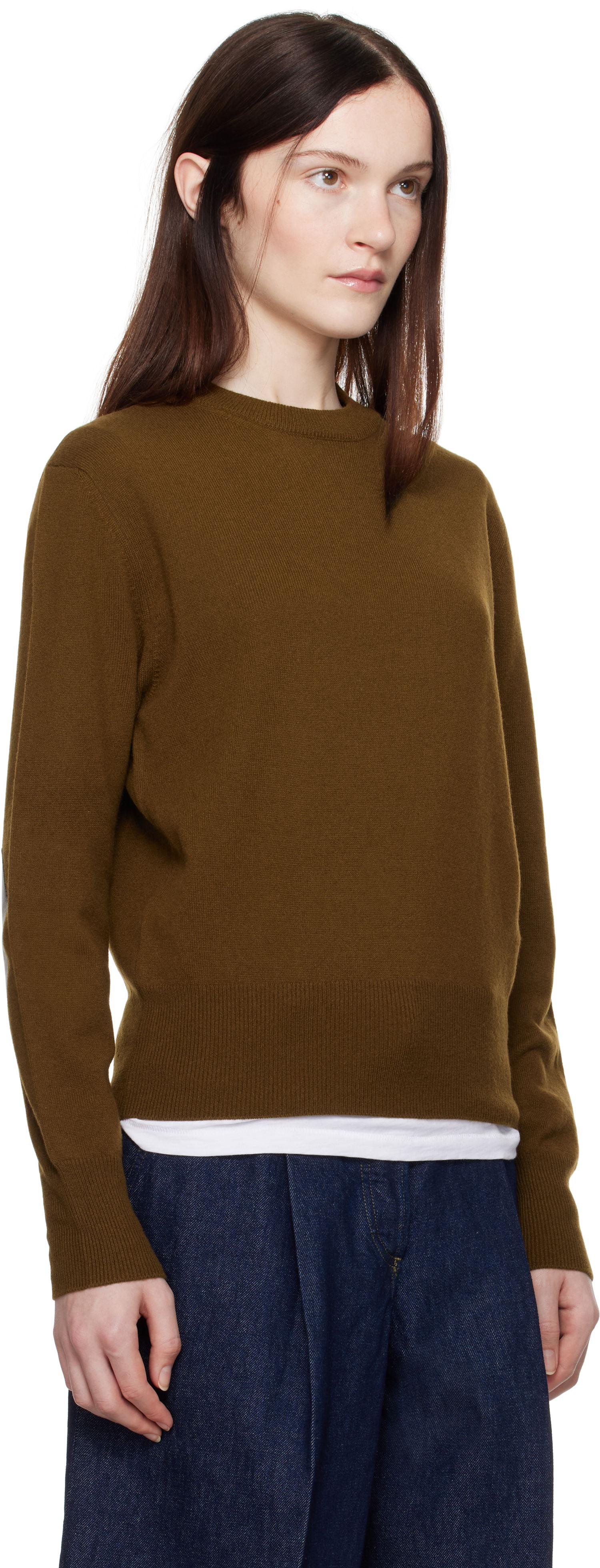 Villapaita A.P.C. Anastasia Barbieri Edition Lucia Crewneck Sweater Ruskea | WSABB-F23397, 1