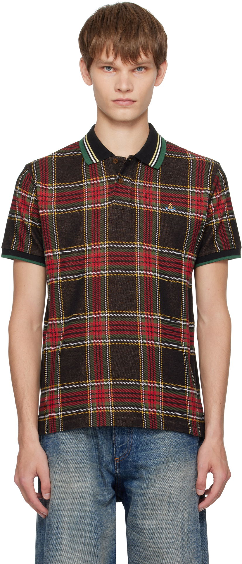 Poolopaita Vivienne Westwood Vivienne Westwood Classic Plaid Polo Monivärinen | 2H01000P-J009T-