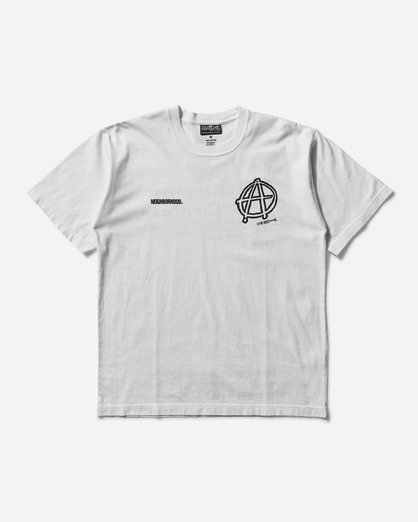 T-paita Neighborhood Anarchic Adjustment SS-1 Tee Valkoinen | 242PCAJN-ST01S WH