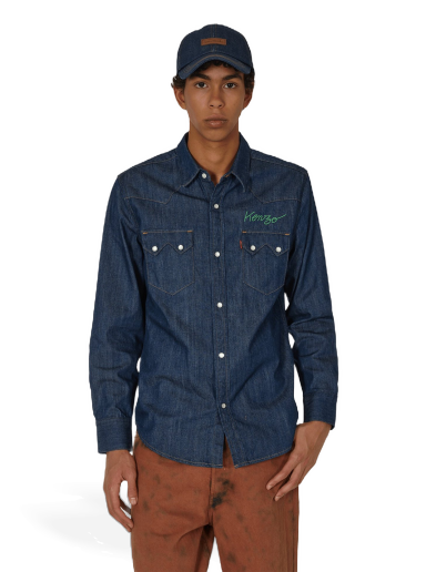 Paita KENZO Levi’s® Cowboy Rinse Blue Tummansininen | FD65DC414LE6 DM