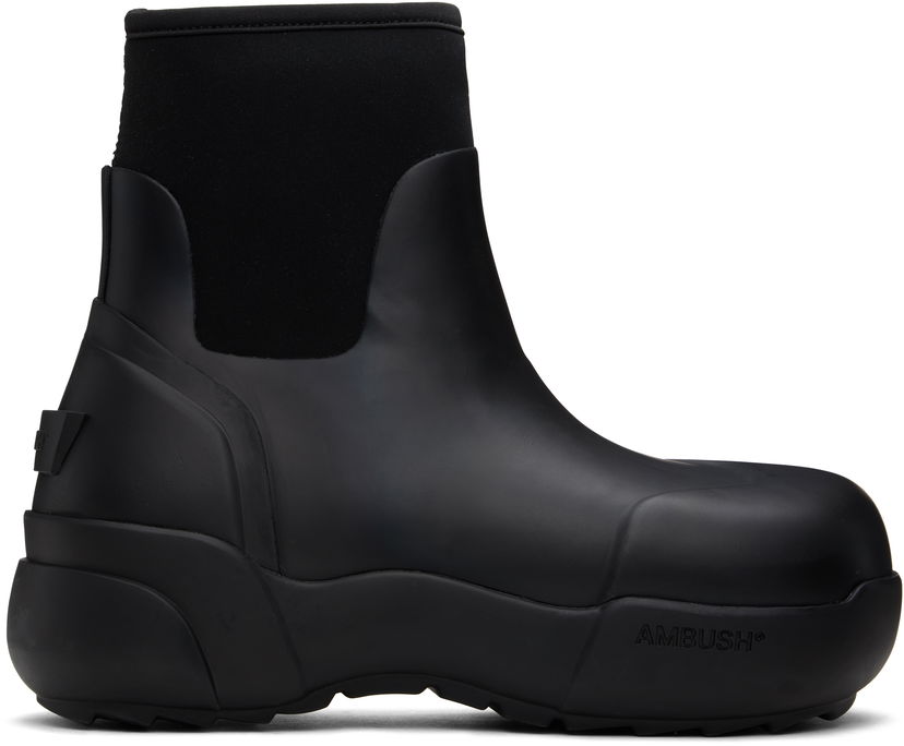 Sadetakki Ambush AMBUSH Rubber Boots Musta | BWIE003F24MAT0011010