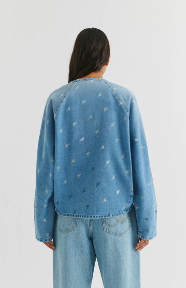 Huppari AXEL ARIGATO Daisy Script A Sweatshirt Sininen | A2162001, 3