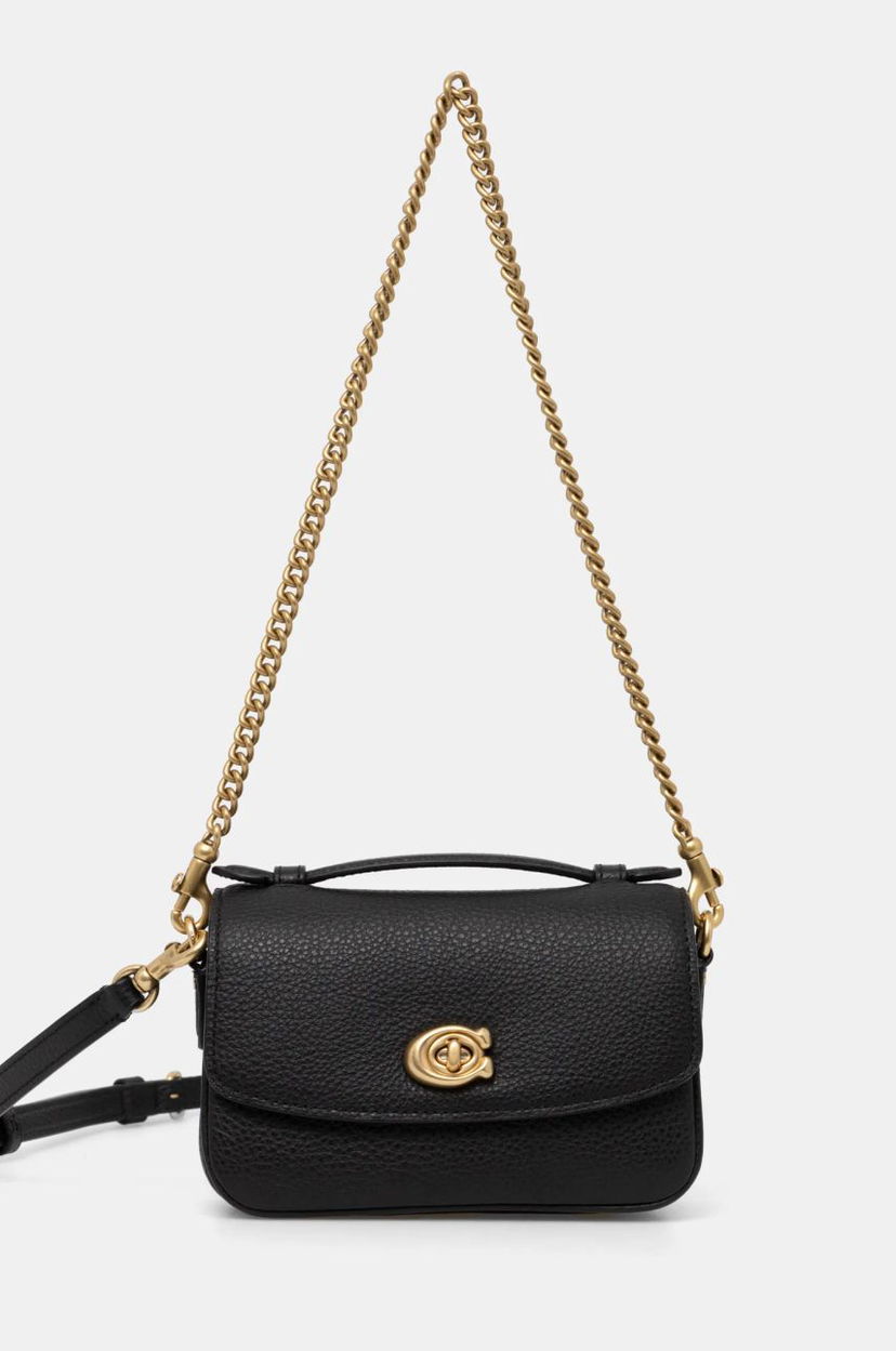 Olkalaukku Coach Leather Crossbody Bag Musta | CW565