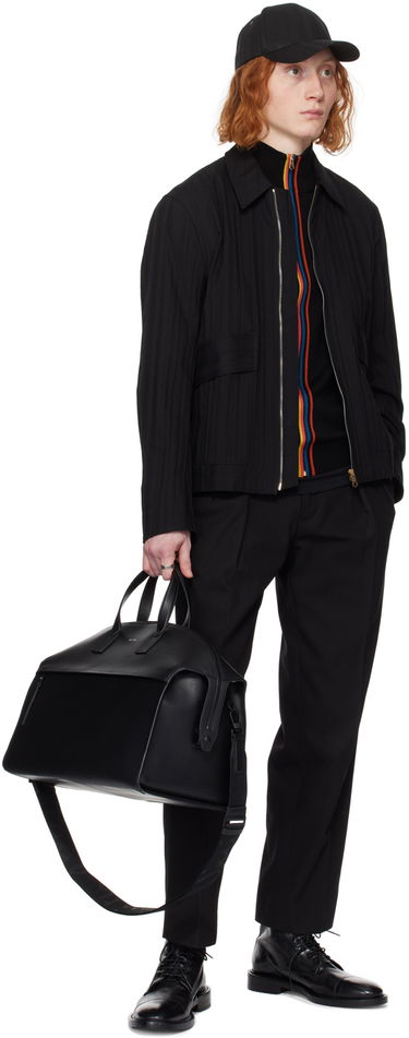 Takki Paul Smith Paul Smith Embossed Zip-Up Jacket Musta | M1R-705Y-M02221-79, 3