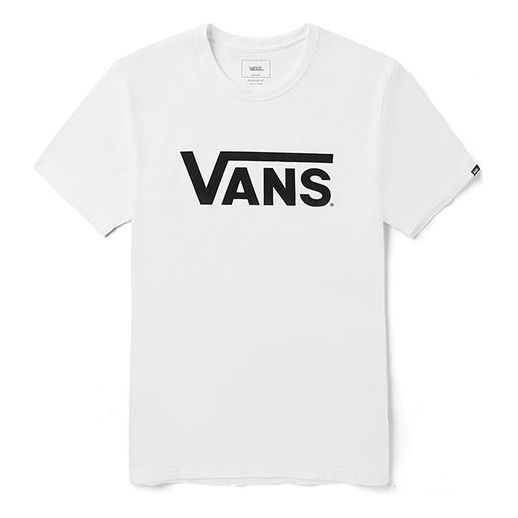 T-paita Vans Classic Logo Short Sleeve T-Shirt Valkoinen | VN0A4MM6WHT