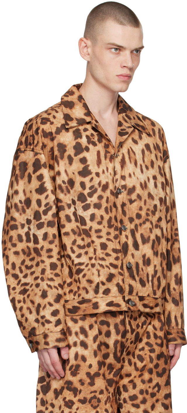 Takki We11done We11done Allover Print Jacket Ruskea | WD-JK1-23-245-U-BR, 1