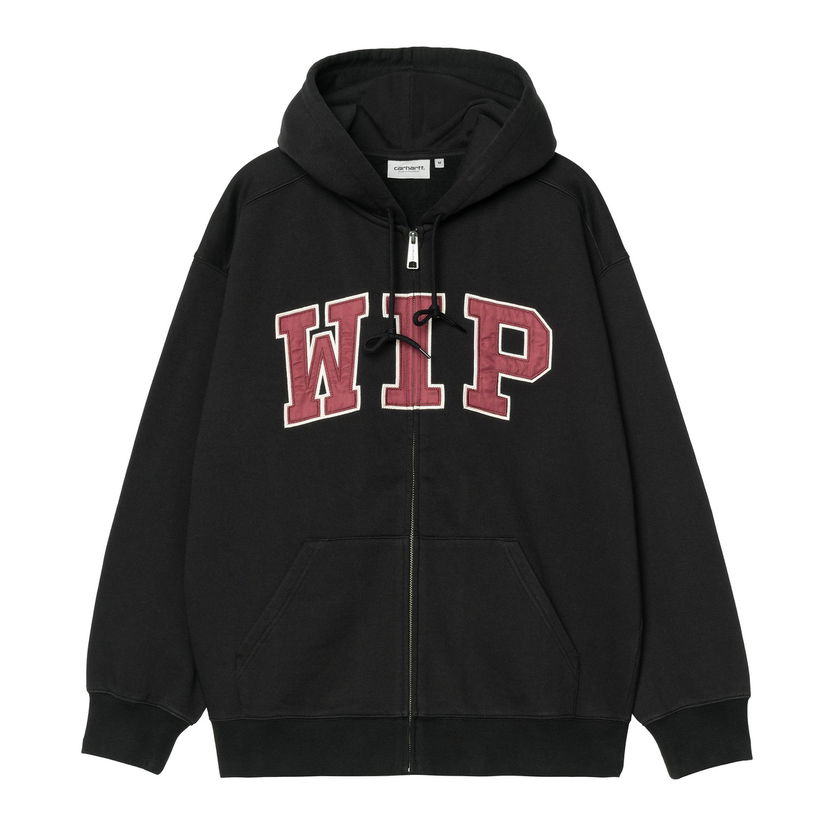Huppari Carhartt WIP Carhartt WIP Hooded Sweat Jacket Musta | I034691_4