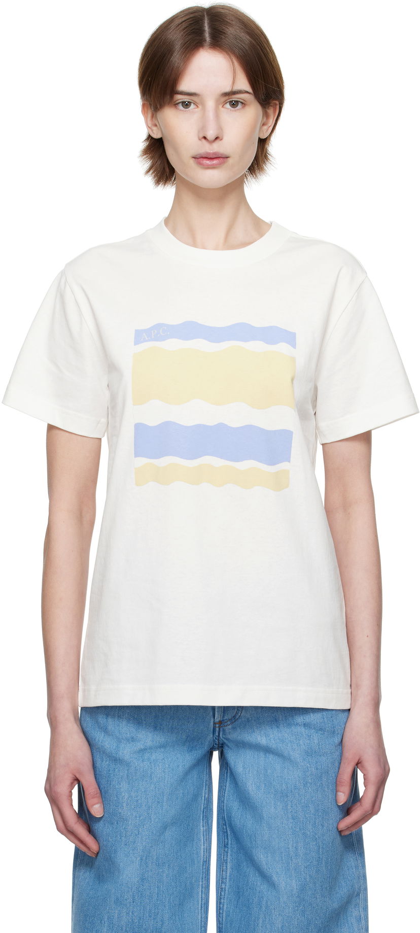T-paita A.P.C. A.P.C. Malone Graphic T-Shirt Valkoinen | COGCK-M26506