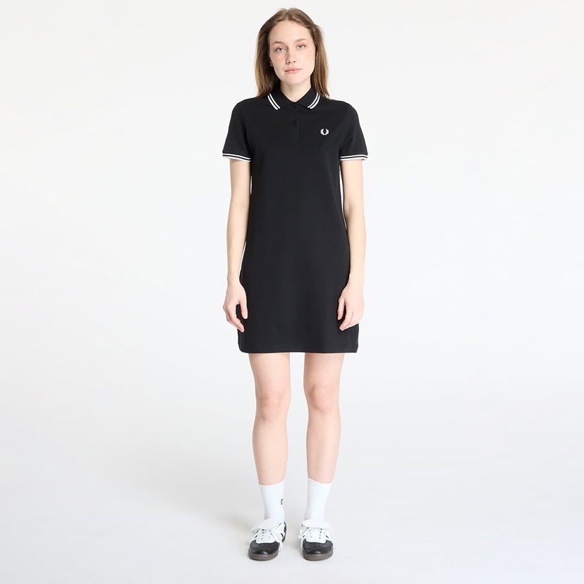 Mekko Fred Perry Fred Perry Twin Tipped Polo Dress Musta | D3600 350