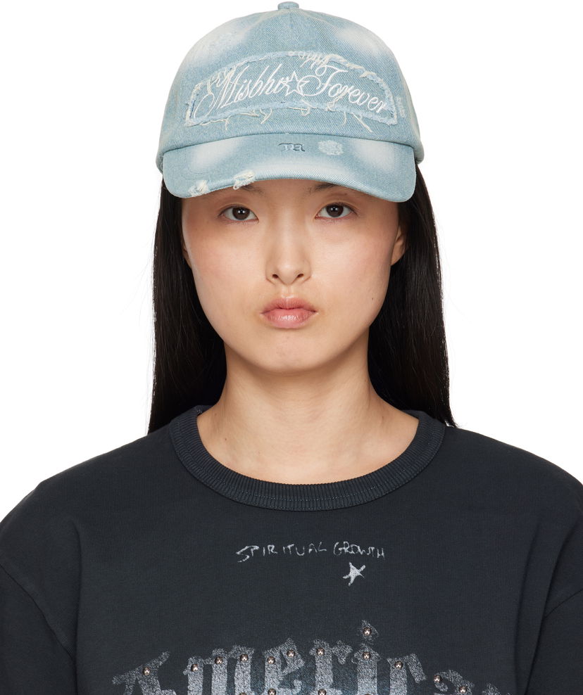 Korkki MISBHV MISBHV Forever Distressed Denim Baseball Cap Sininen | 250A504