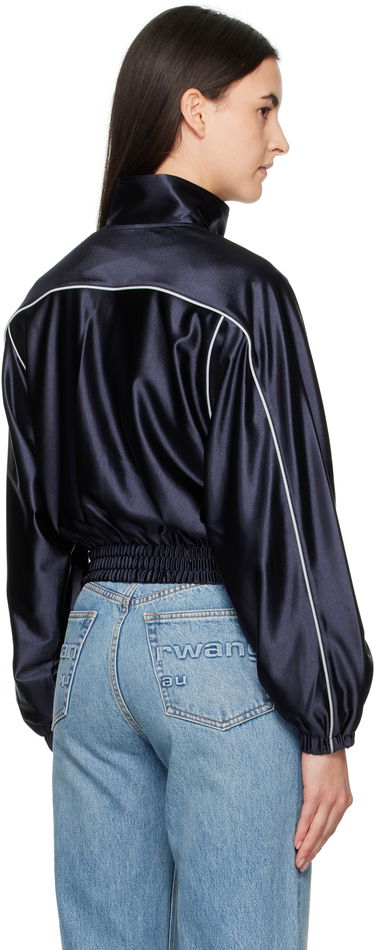 Bomber-takki Alexander Wang Alexanderwang.t Deconstructed Track Jacket Tummansininen | 4CC1252110, 2