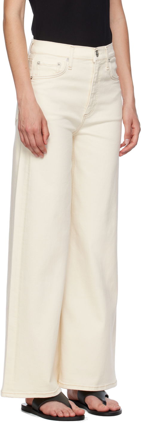 Jeans rag & bone Sofie Ankle Wide-Leg Jeans Valkoinen | WDD24P2993BREC, 1