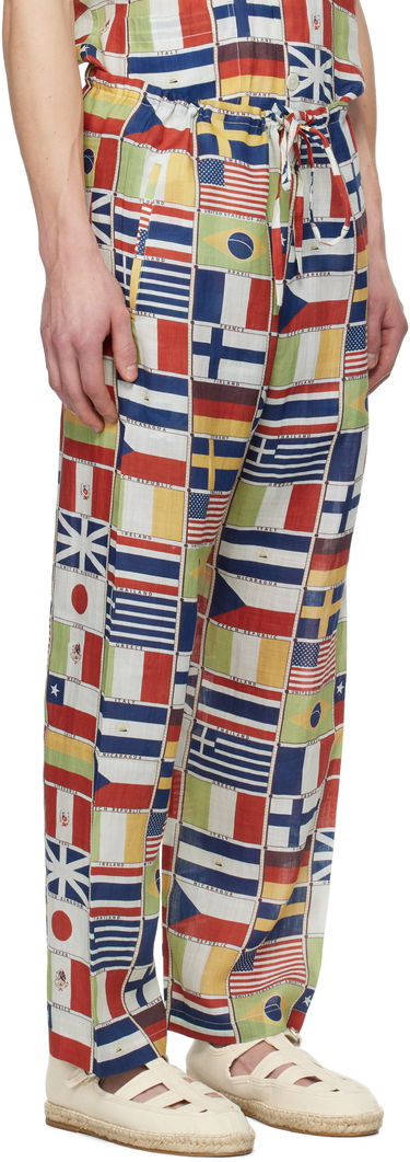 Haalari Bode Bode International Print Drawstring Trousers Monivärinen | MRS25BT068, 1