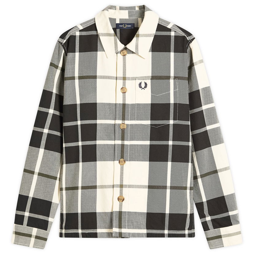 Paita Fred Perry Fred Perry Tartan Twill Overshirt Monivärinen | M1724-560
