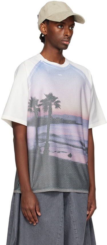 T-paita ADER ERROR Palm Tree Graphic T-Shirt Valkoinen | BN01SSTS0106PP, 1