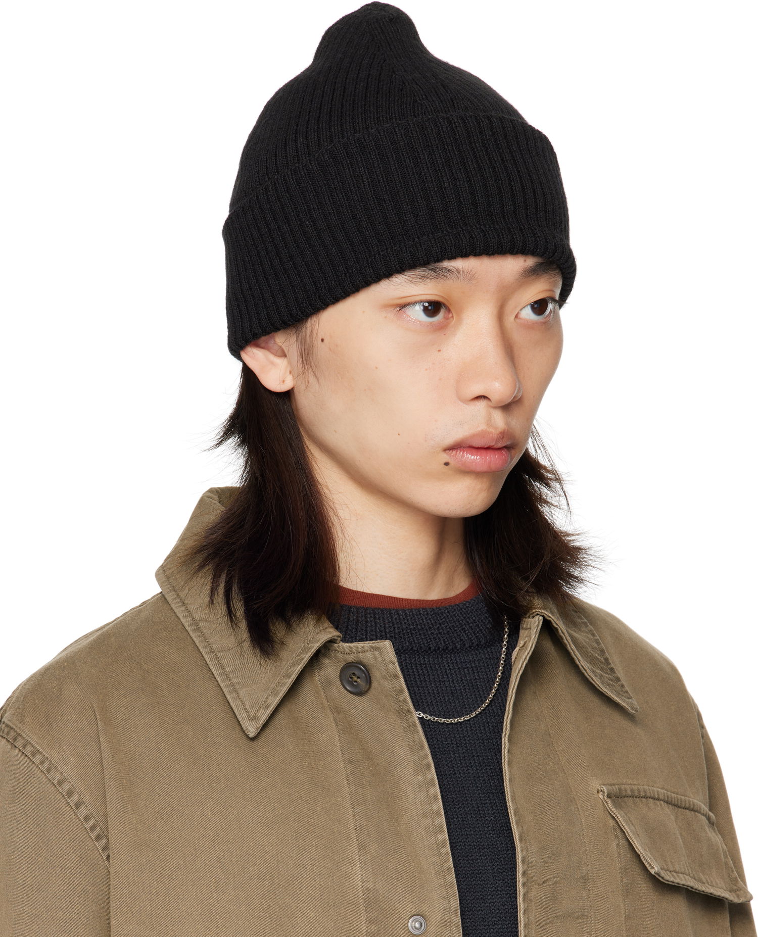 Pipo OUR LEGACY Our Legacy Knit Beanie Musta | A4258KB, 1