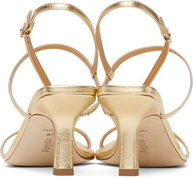 Asusteet Aeyde Aeyde Elise Leather Toe-Post Heeled Sandals Metallinen | A11-HS-ASTS65CI-0121-902-007, 1