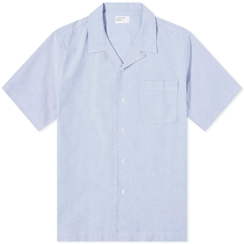 Paita Universal Works Universal Works Oxford Cotton Road Shirt, Size Small Sininen | 30671-SKY
