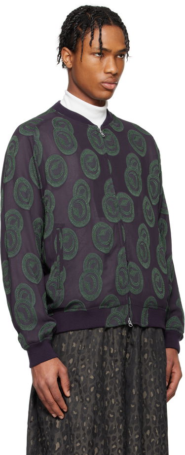 Bomber-takki Needles NEEDLES BB Print Bomber Jacket Vihreä | QV122, 4