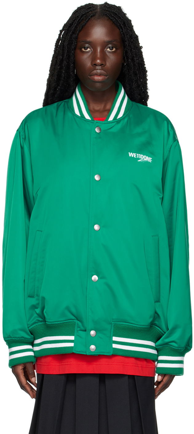 Bomber-takki We11done Oversized Bomber Jacket Vihreä | WD-JP3-22-030-U-GR