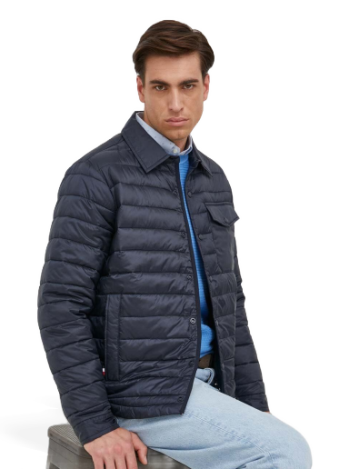 Puffer takki Tommy Hilfiger Puffer Jacket Tummansininen | MW0MW32351