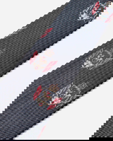 Asusteet Junya Watanabe Silk Tie with Crest Pattern Musta | WP-K408-W25 1, 5