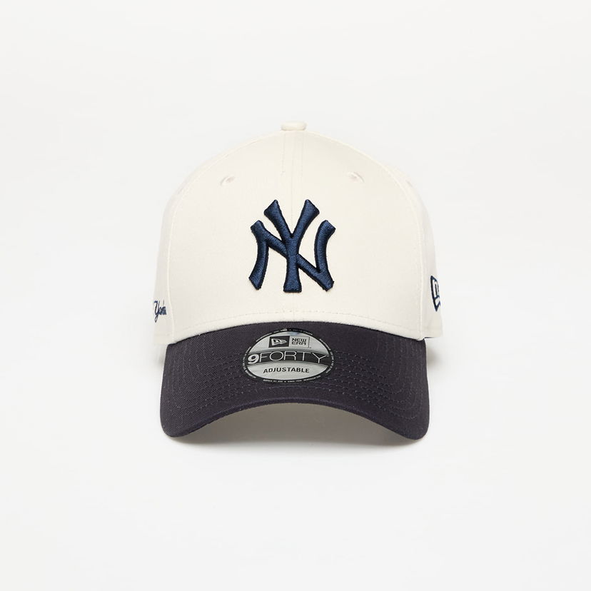 Korkki New Era New Era New York Yankees 9FORTY Side Script Adjustable Cap Valkoinen | 60667557