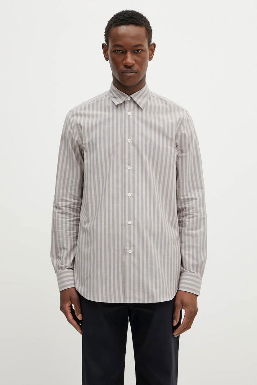 Paita Paul Smith Paul Smith Regular Fit Striped Shirt Harmaa | M1R.901U.P02635