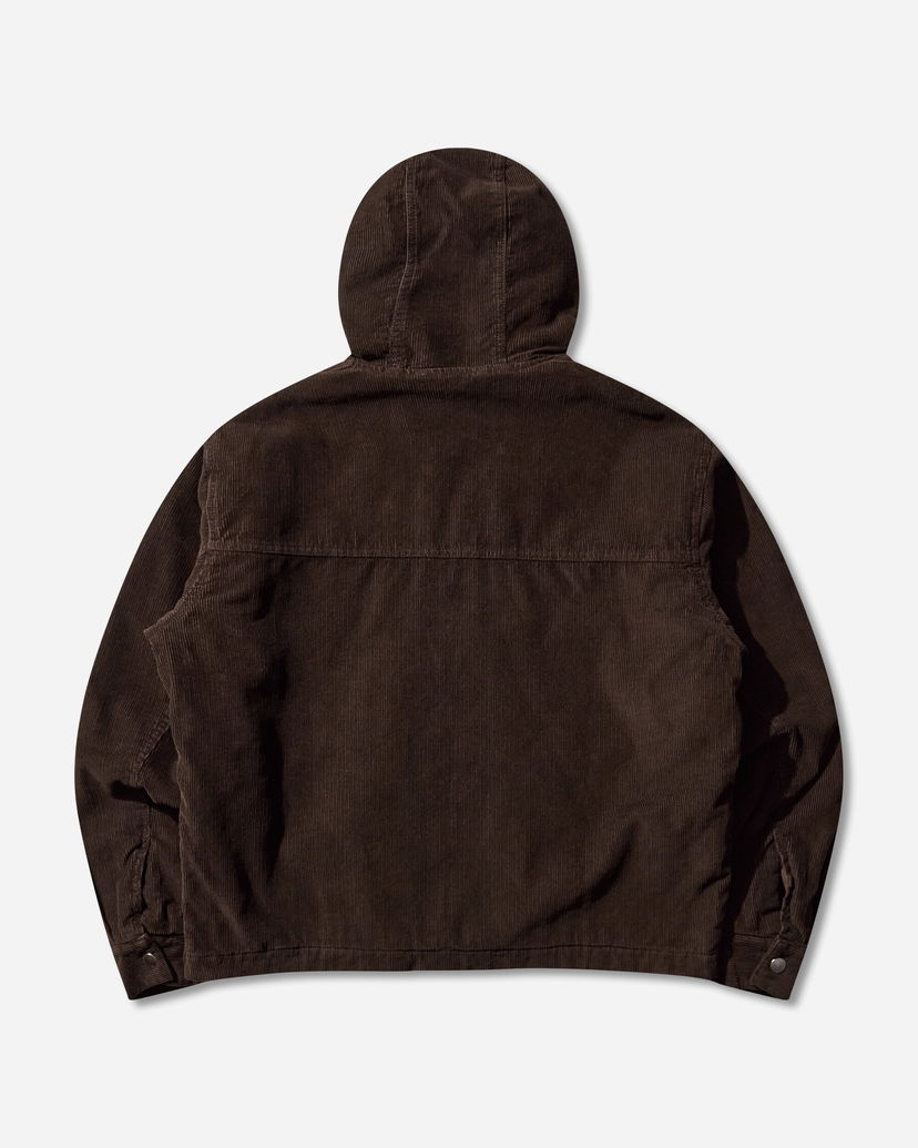 Takki Aries Washed Cord Carpenter Hooded Jacket Ruskea | AR7025004 Brown