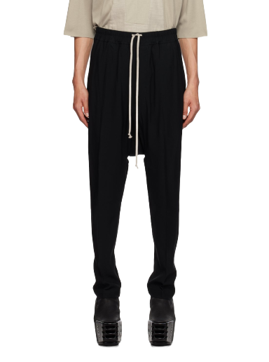 Housut Rick Owens Drawstring Trousers Musta | RU02C7380 HY