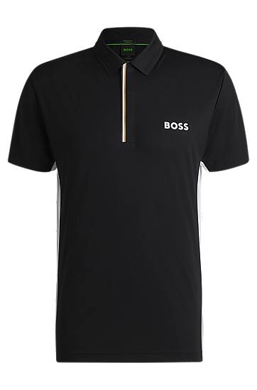 Poolopaita BOSS Paddy Active Polo Shirt with UV Protection Musta | 50538123