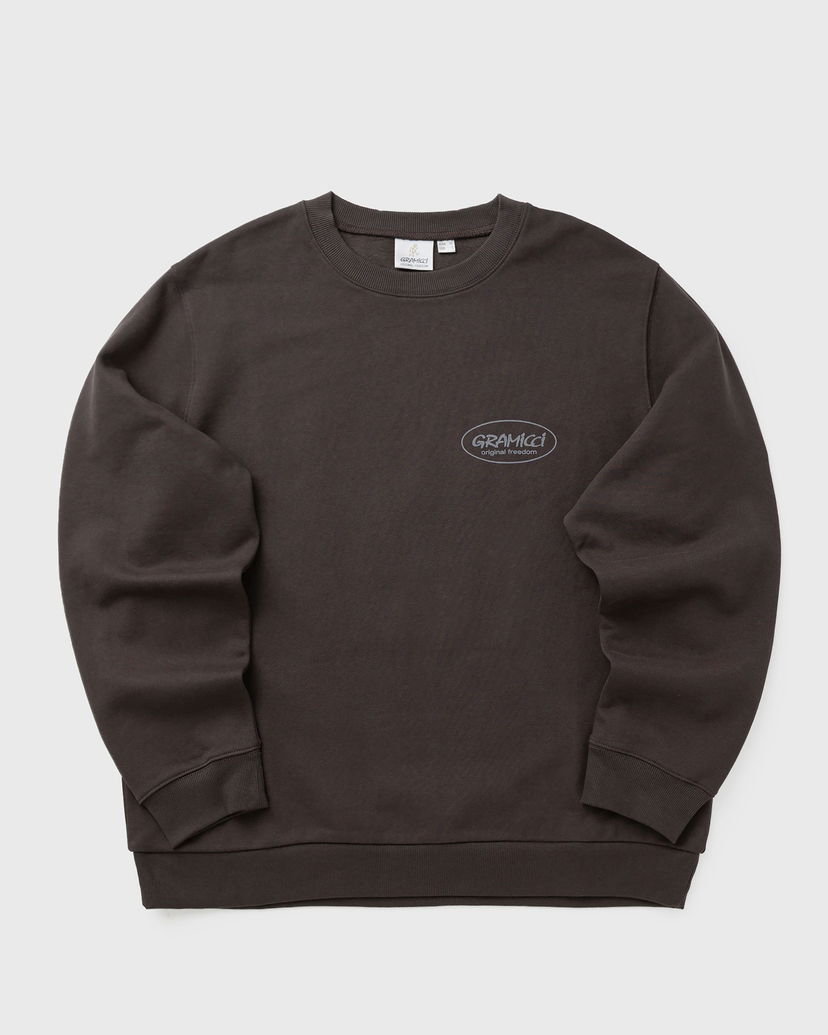 Huppari GRAMICCI Original Freedom Crewneck Sweatshirt Ruskea | G5FU-J093-DEEP-BROWN