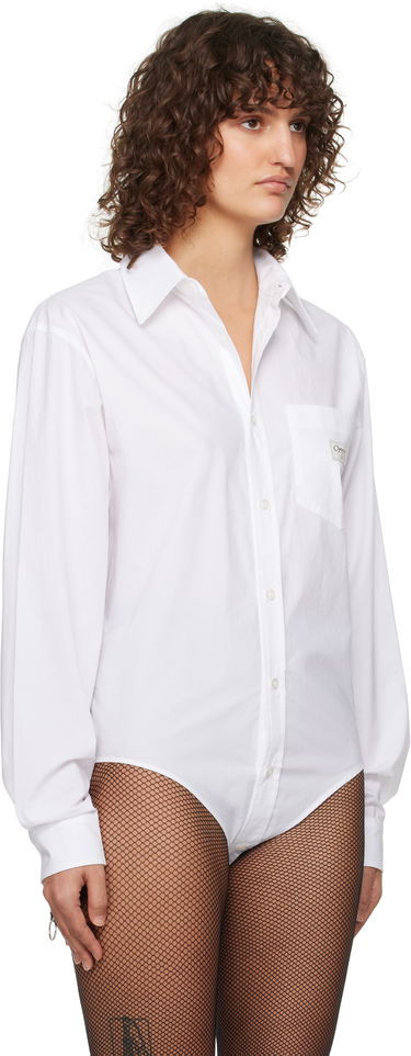 Paita Coperni Poplin Shirt Bodysuit Valkoinen | COPCH45F2010, 3