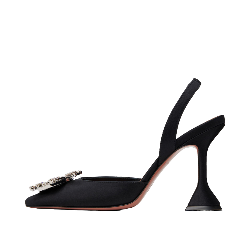 Tennarit ja kengät Amina Muaddi Amina Muaddi Begum Slingback Heels Musta | BEGUM SLING SATIN