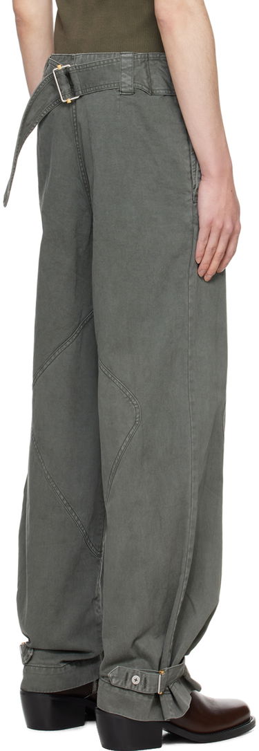 Housut Dion Lee Shell Trousers Harmaa | C2175PS24, 2