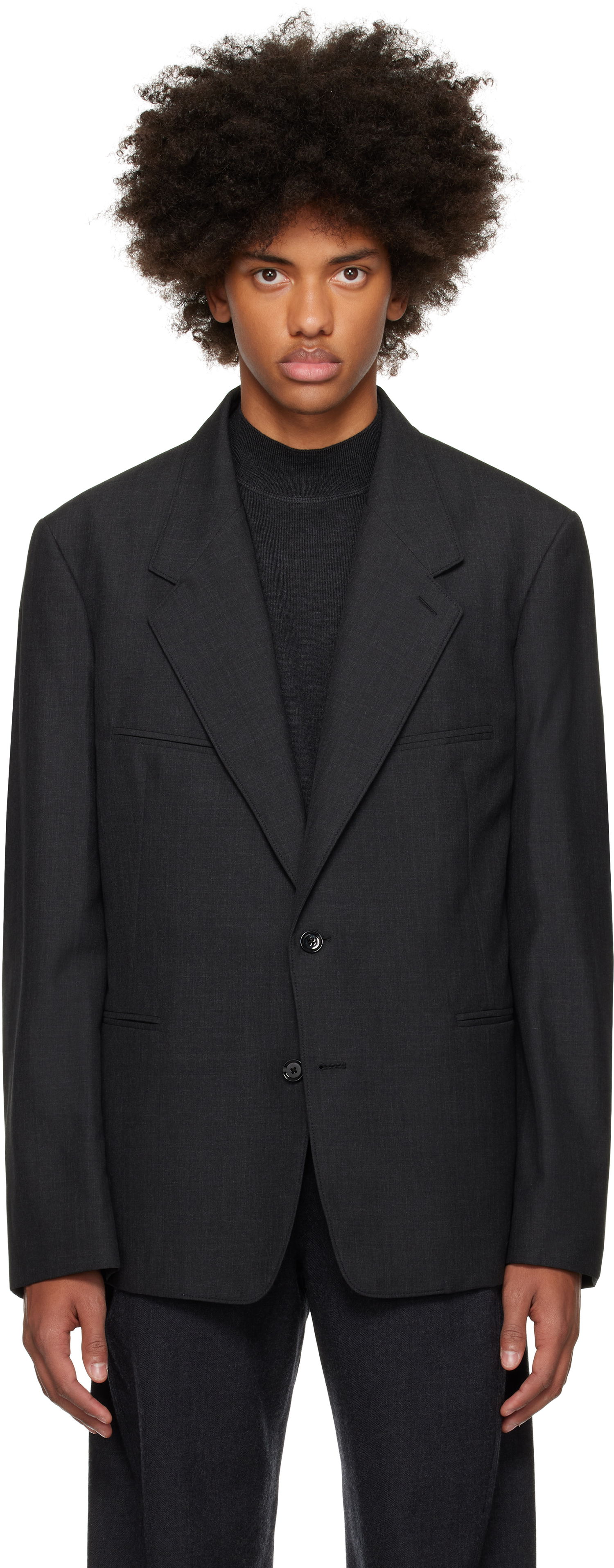 Takki LEMAIRE LEMAIRE Tailored Single Breasted Blazer Musta | JA1056 LF414, 0