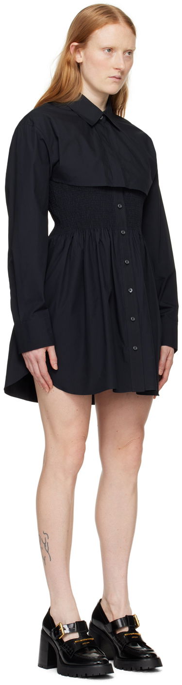 Mekko Alexander Wang Smocked Minidress Musta | 4WC2246263, 1