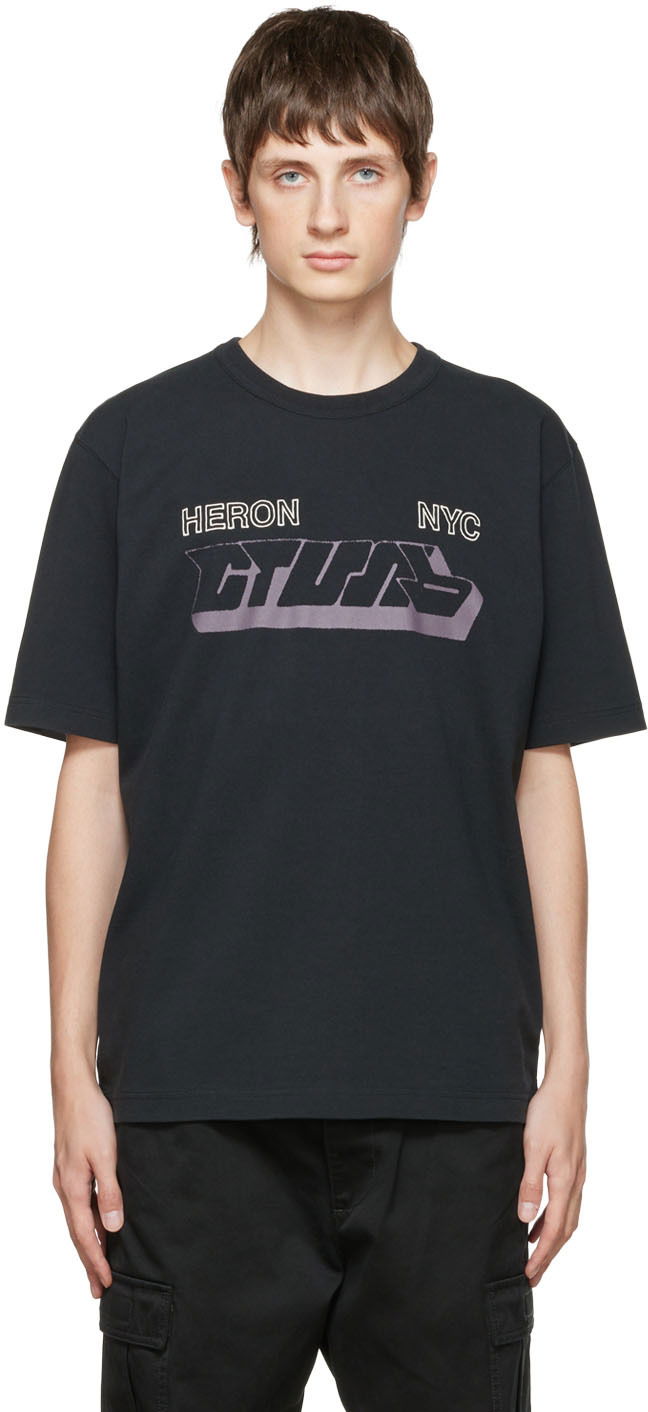 T-paita HERON PRESTON Heron Preston Style T-Shirt Musta | HMAA032F22JER0111009