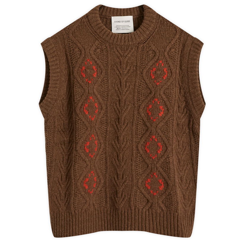 Liivi A Kind of Guise Viscas Knit Vest Ruskea | 562-10501-688