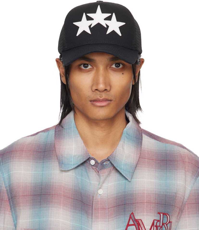Korkki AMIRI 3 Star Trucker Cap Harmaa | XMAH002