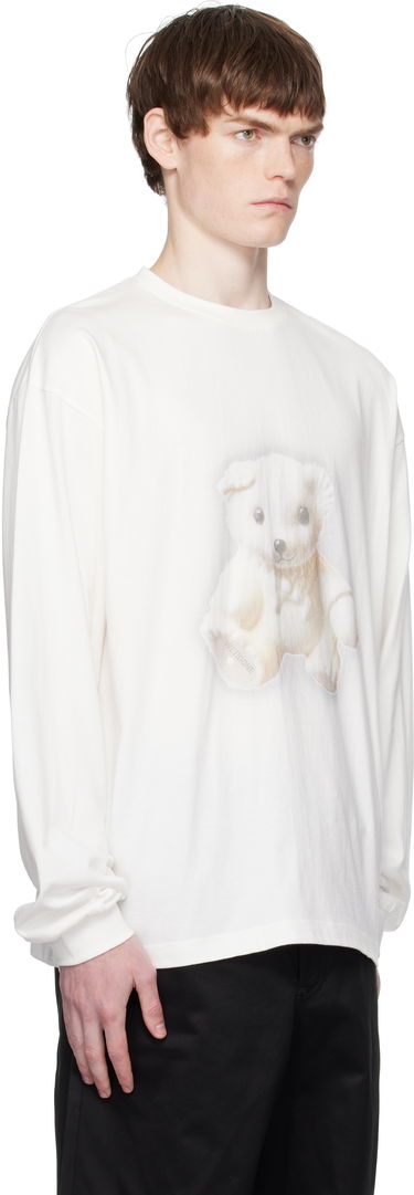 T-paita We11done We11done Glow Teddy Graphic Long Sleeve Tee Valkoinen | WD-TT2-25-775-U-WH, 1