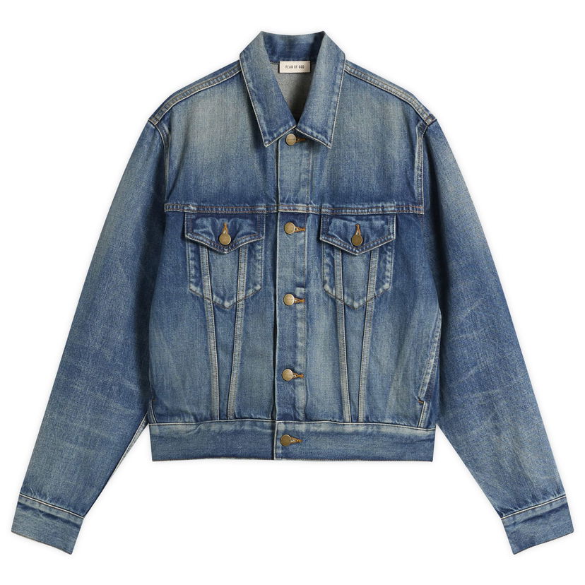 Takki Fear of God Fear of God Trucker Jacket, Size X-Small Sininen | FG25FW42-422DNM-411