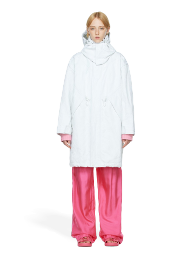 Parka Bottega Veneta Cotton Parka Valkoinen | 704955 V1V60