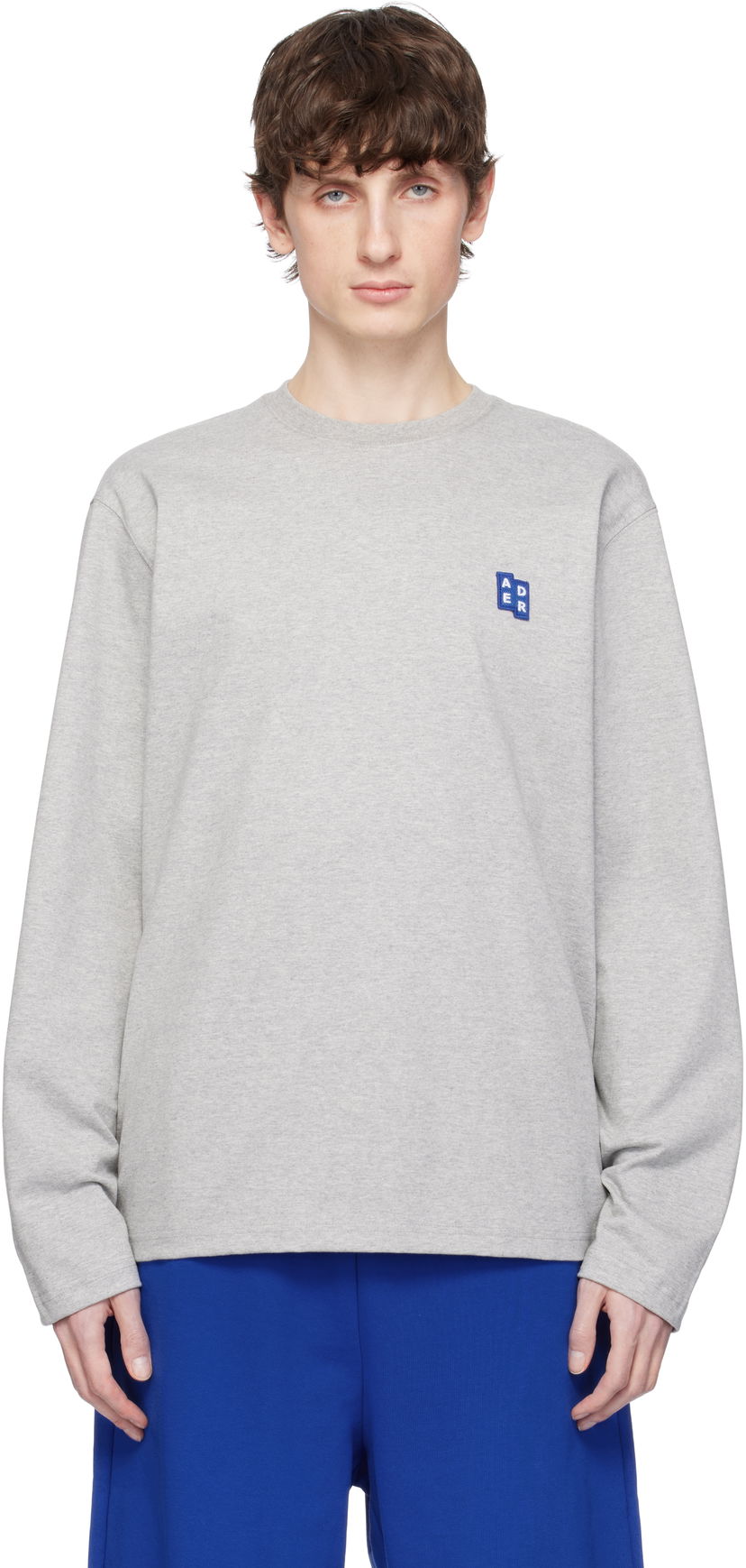 Villapaita ADER ERROR ADER error Sig; TRS Tag 01 Long Sleeve T-Shirt Harmaa | BO42FYTS0201GR