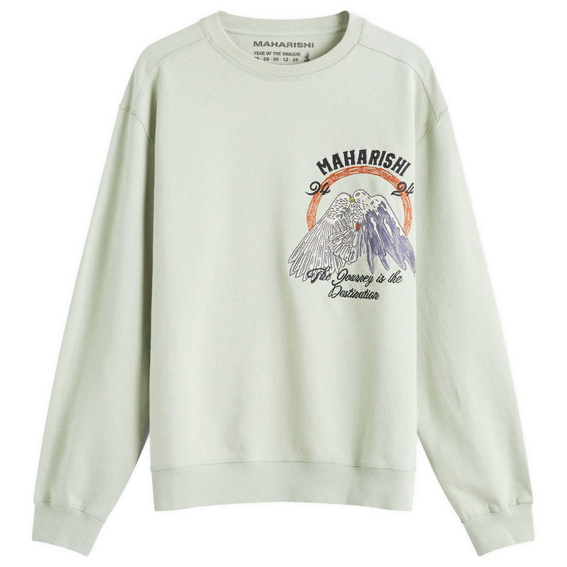 Huppari Maharishi Peace Mount Crew Sweatshirt Vihreä | 5317-SGE