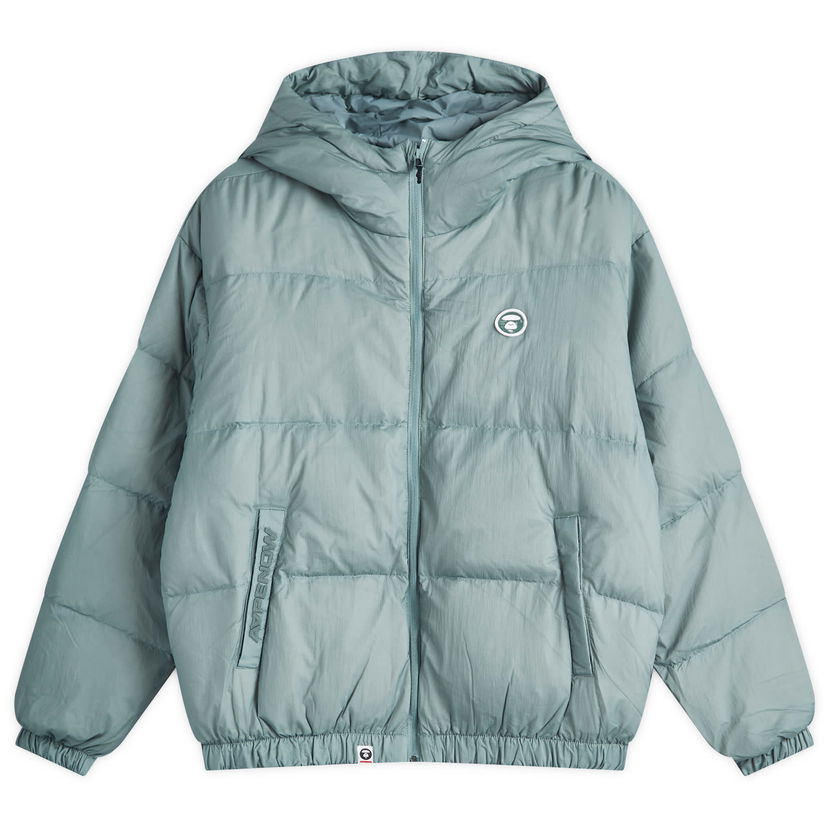 Puffer takki AAPE by A Bathing Ape AAPE Now Hooded Down Jacket, Size Large Vihreä | AAPDNM7654XXNGRC