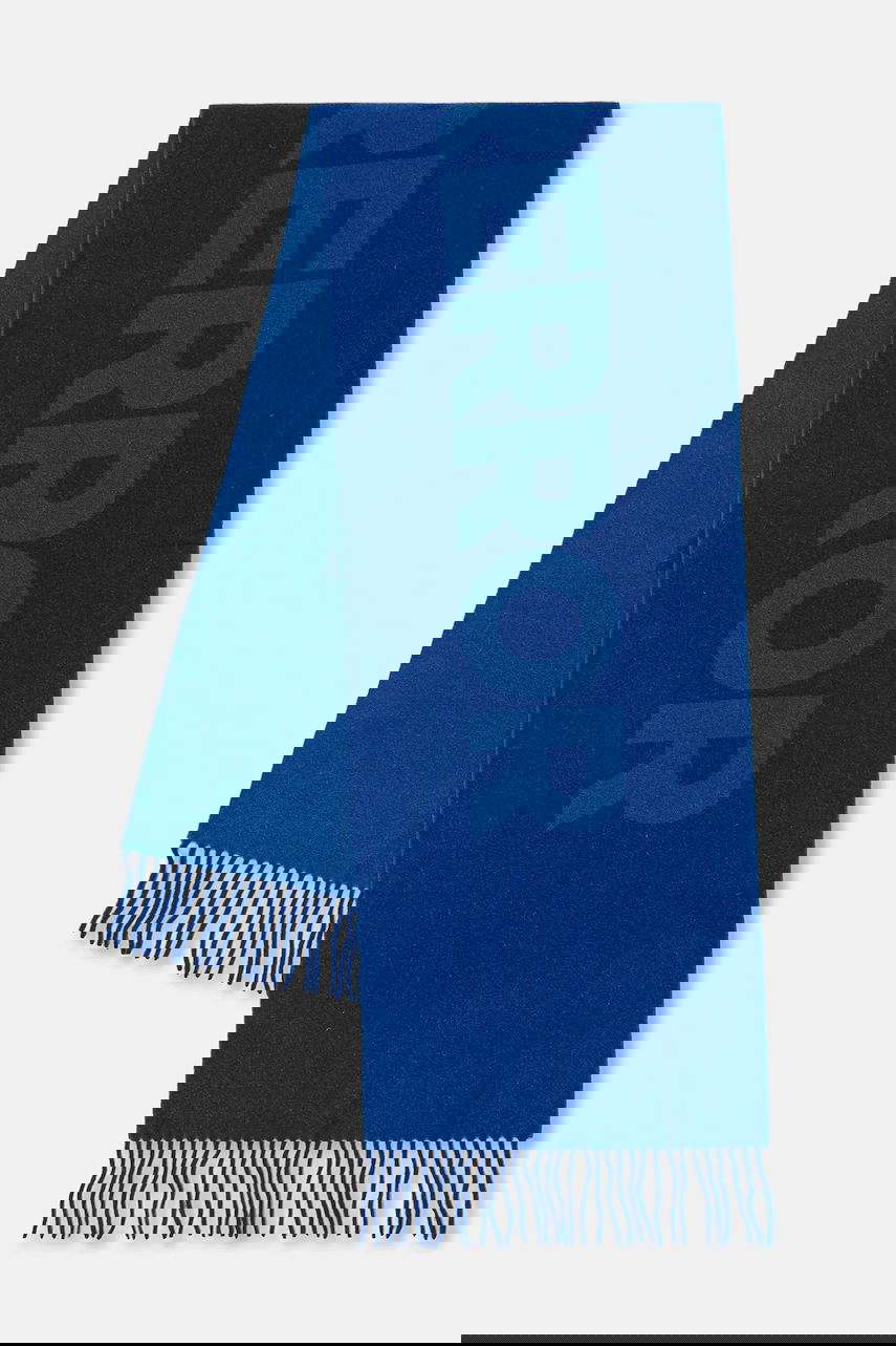 Huivi ADER ERROR Muffler ERROR Logo Patterned Woolen Scarf Sininen | BO01FWAC0402BL, 0
