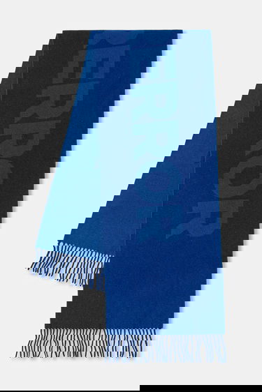 Huivi ADER ERROR Muffler ERROR Logo Patterned Woolen Scarf Sininen | BO01FWAC0402BL, 0